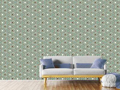 patterned-wallpaper-retro-honeycombs