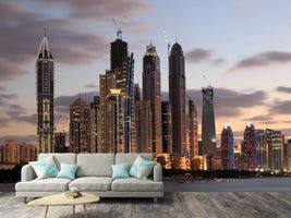 photo-wallpaper-skyline-dubai-at-sunset