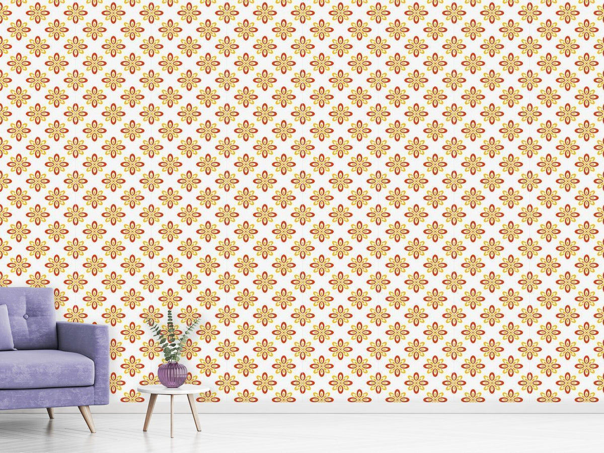 patterned-wallpaper-sun-flowers