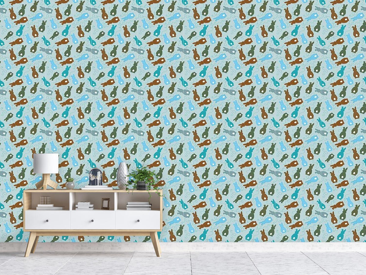 patterned-wallpaper-bouncing-bunnies-blue