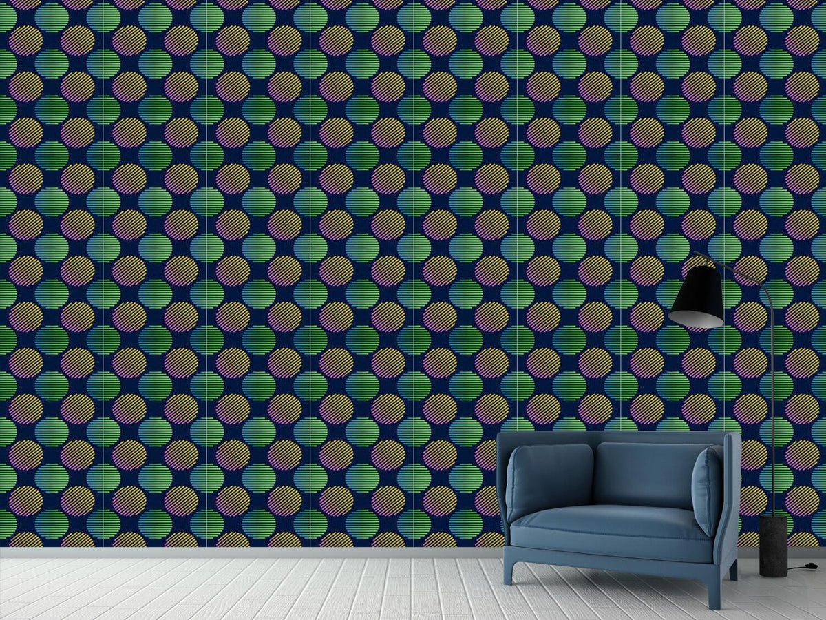 patterned-wallpaper-line-balls-dark