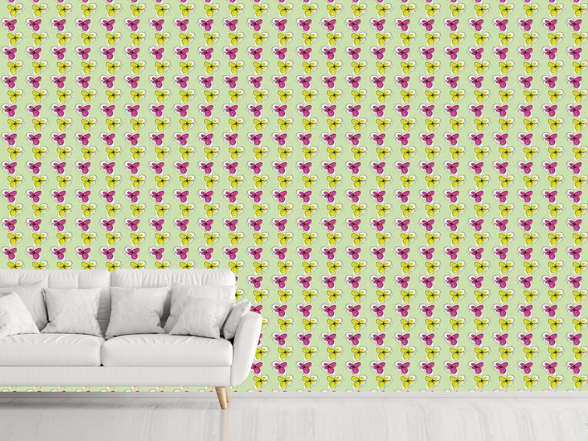 patterned-wallpaper-violas