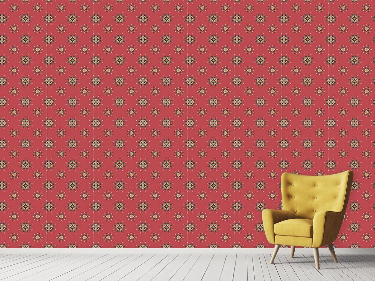 patterned-wallpaper-geo-flowers