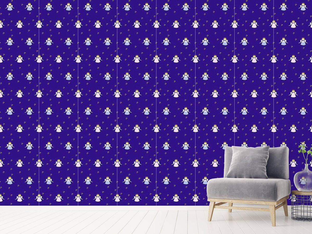 patterned-wallpaper-christmas-angels