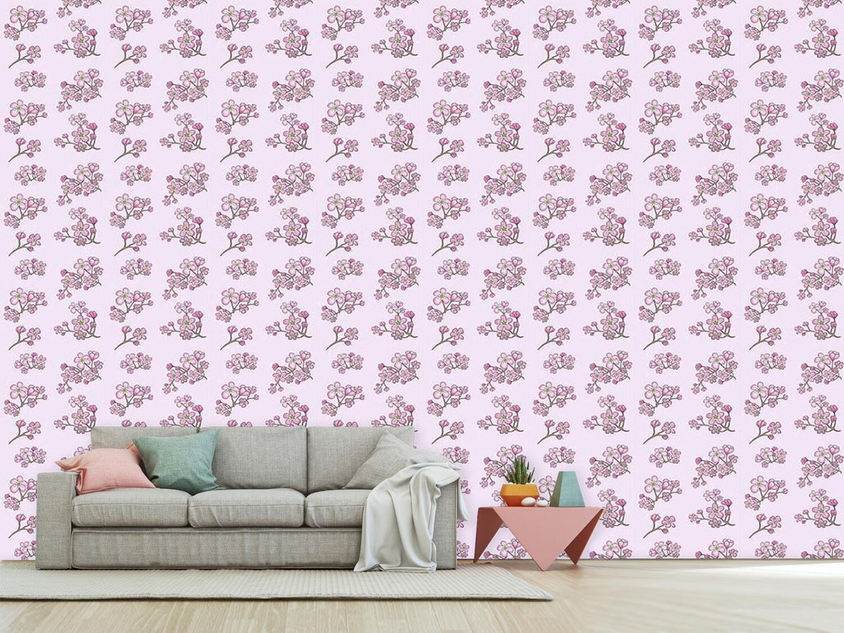 patterned-wallpaper-apricot-blossoms