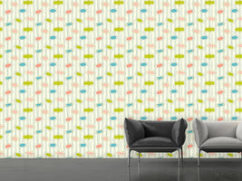 patterned-wallpaper-frames-on-stripes