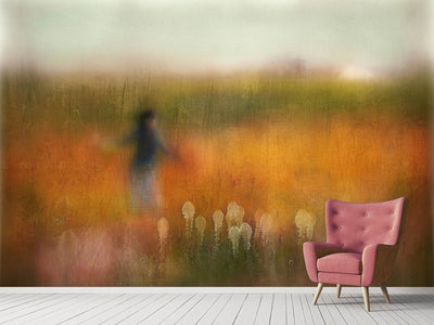 photo-wallpaper-a-girl-and-bear-grass