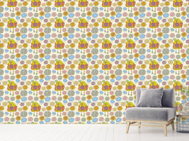 patterned-wallpaper-cuckoo-clock