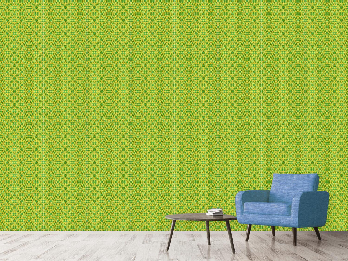 patterned-wallpaper-green-grid