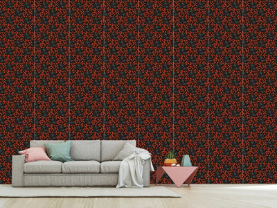 patterned-wallpaper-bones-and-spiders