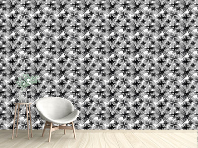 patterned-wallpaper-spiralflowers-bw