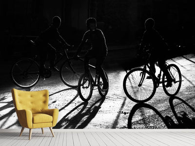 photo-wallpaper-boys-bycicles-shadow-and-light