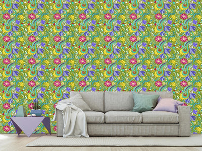 patterned-wallpaper-fantasy-flora