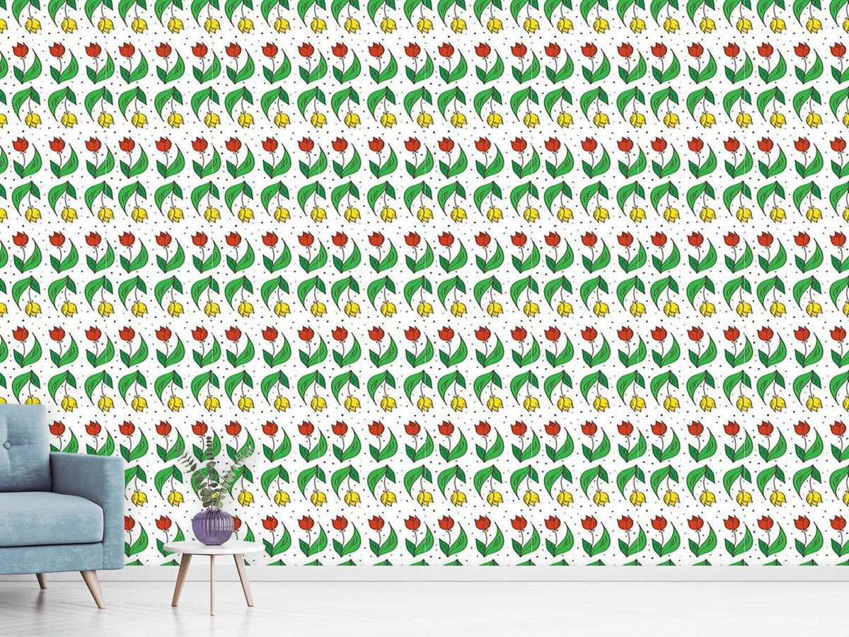 patterned-wallpaper-happy-tulips