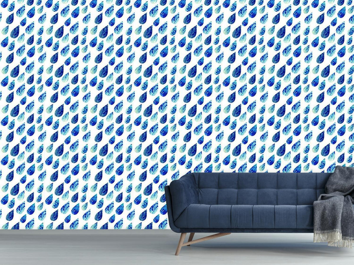 patterned-wallpaper-watercolor-rain-drops