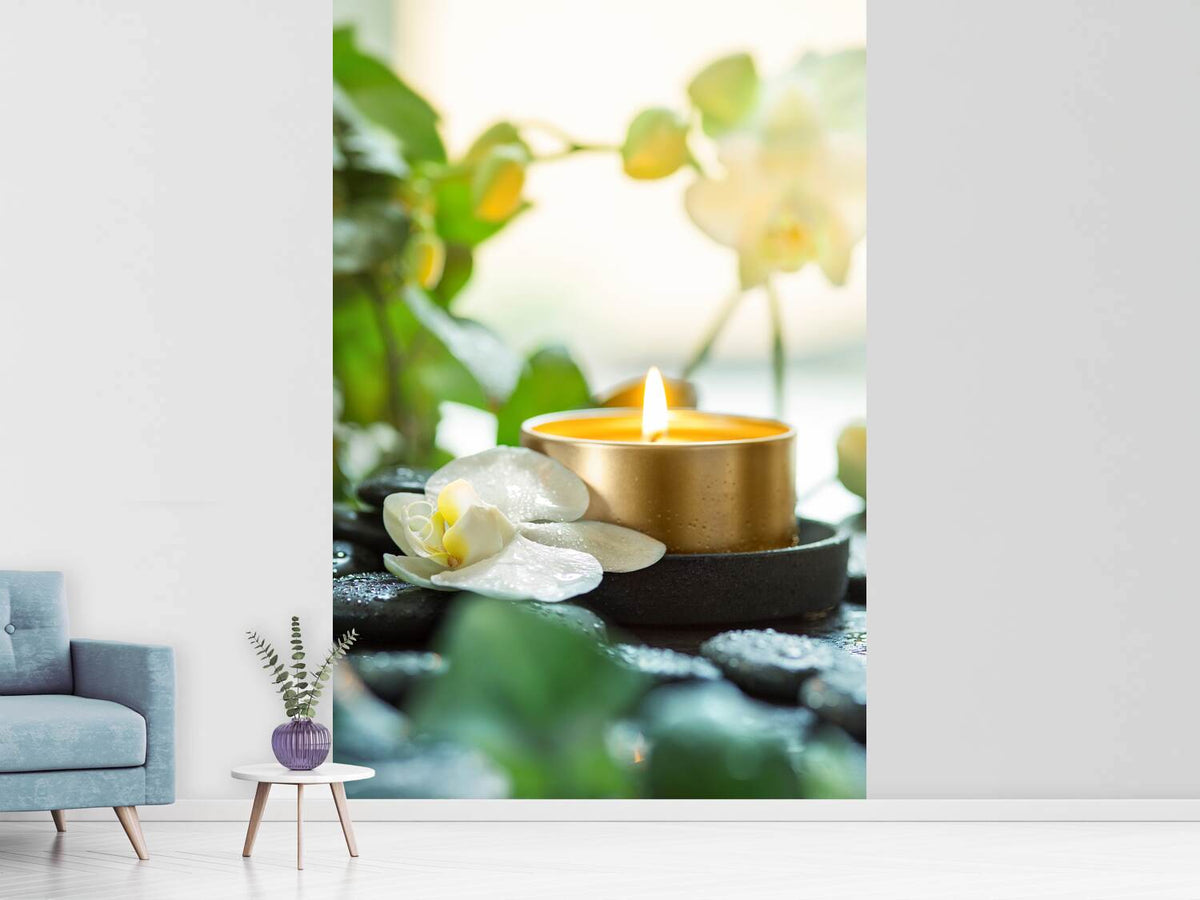 photo-wallpaper-zen-orchid-and-candle