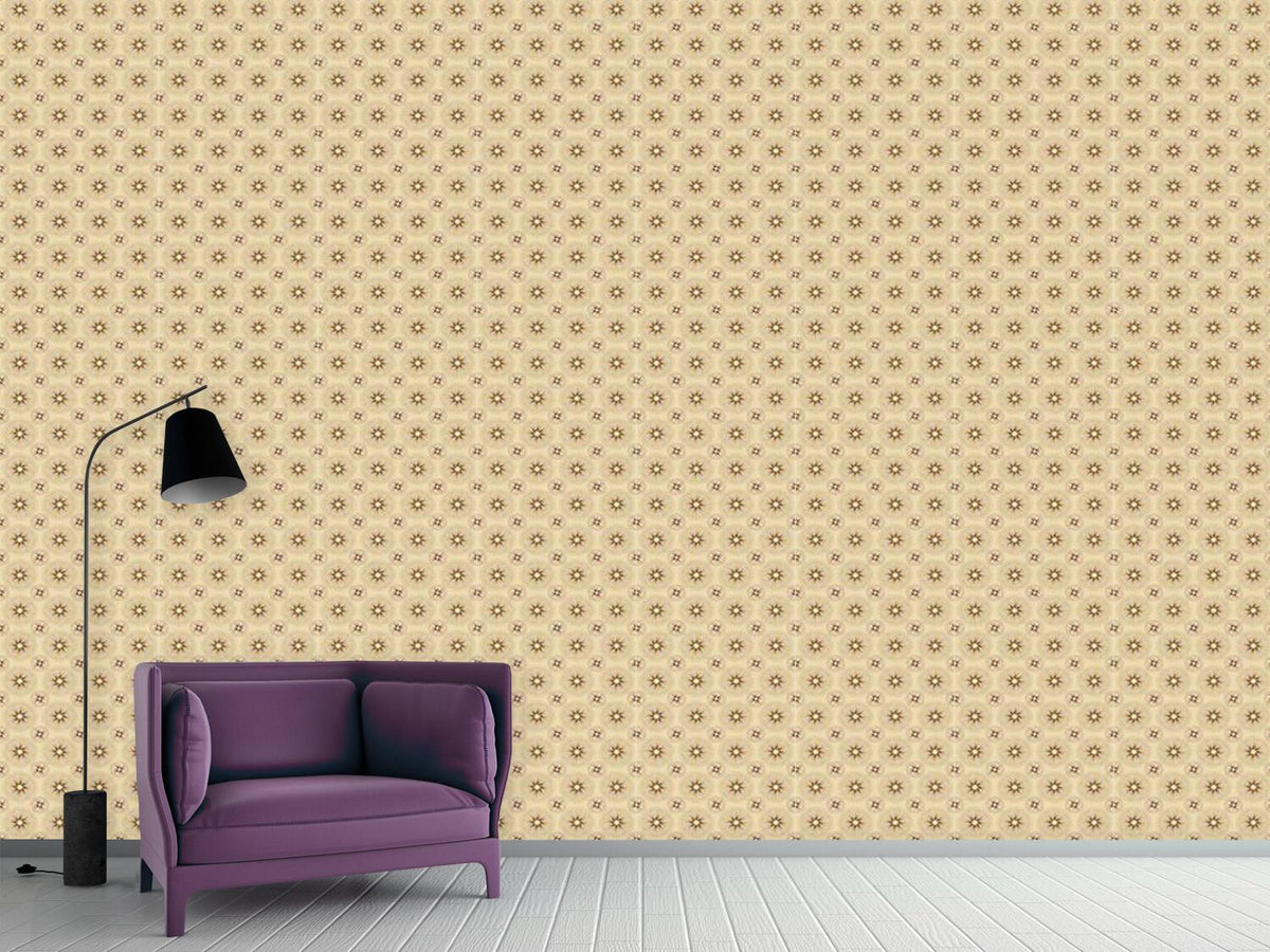 patterned-wallpaper-beige-flowers