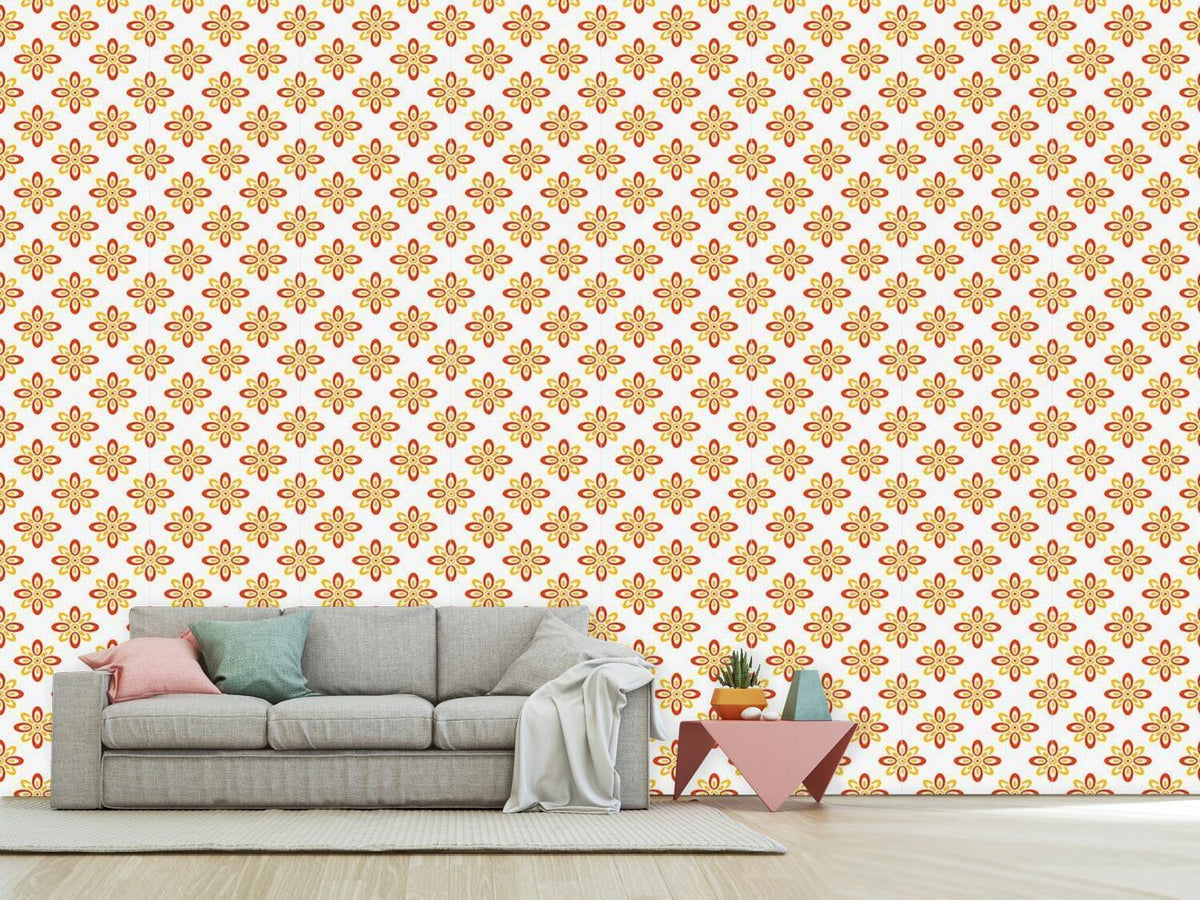 patterned-wallpaper-sun-flowers