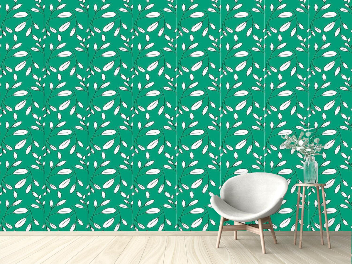 patterned-wallpaper-white-leaves