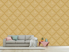 patterned-wallpaper-sleeping-beauties-gold