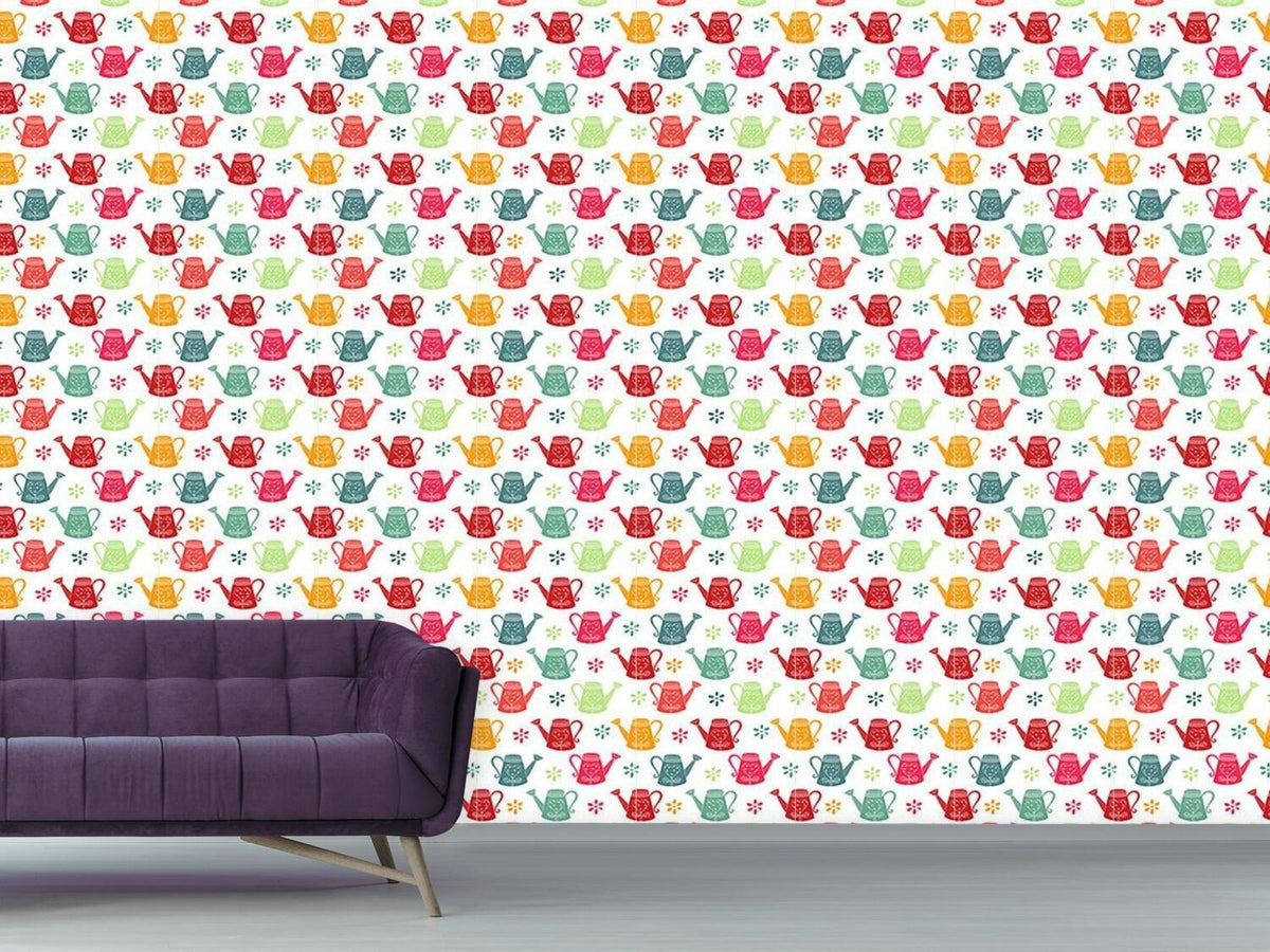 patterned-wallpaper-watering-can-romance