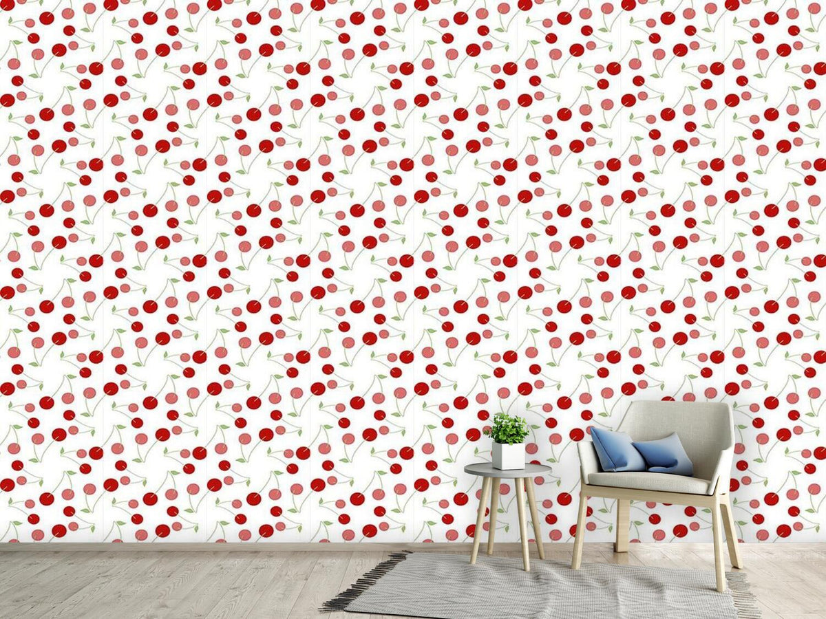 patterned-wallpaper-cherries-for-dessert