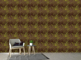 patterned-wallpaper-moulin-nouveau-brown