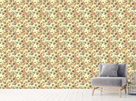 patterned-wallpaper-yellow-flora