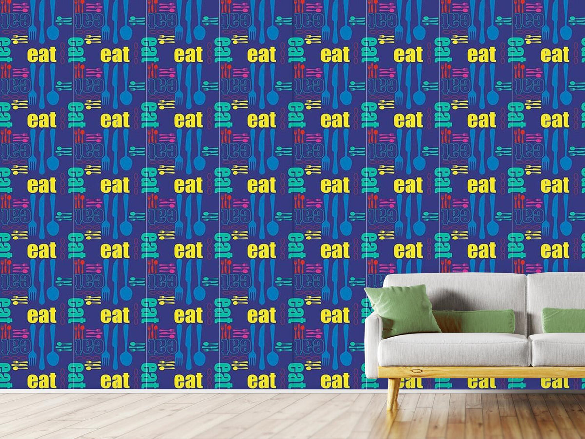 patterned-wallpaper-eat-and-enjoy