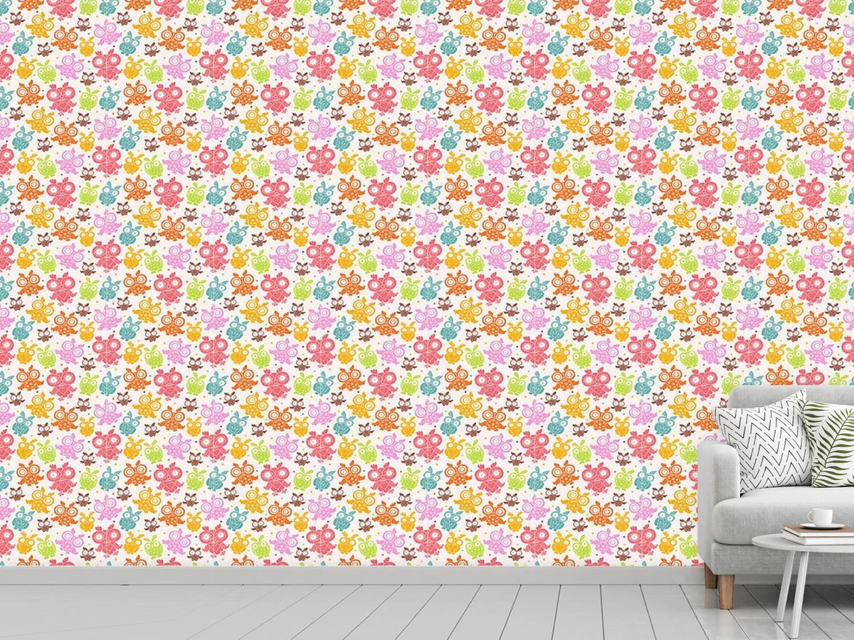 patterned-wallpaper-owls-attempt-to-fly