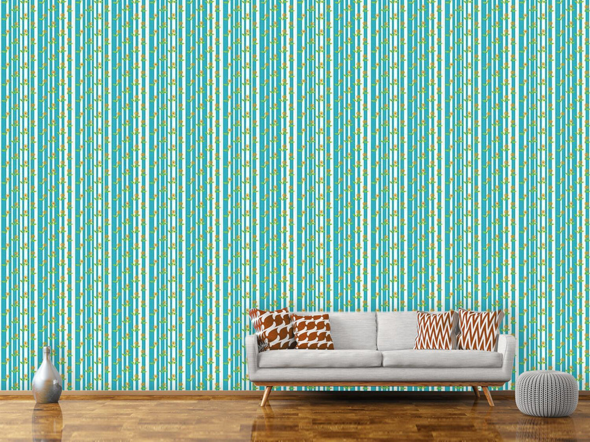 patterned-wallpaper-stripes-and-flowers