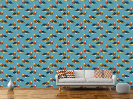 patterned-wallpaper-mandarin-ducks-on-polkadots