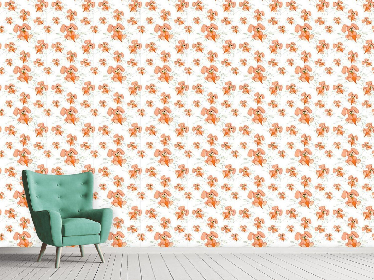 patterned-wallpaper-bunnies-love-carrots