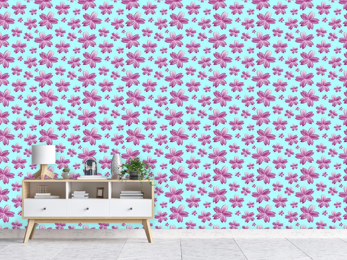 patterned-wallpaper-flowers-in-the-water