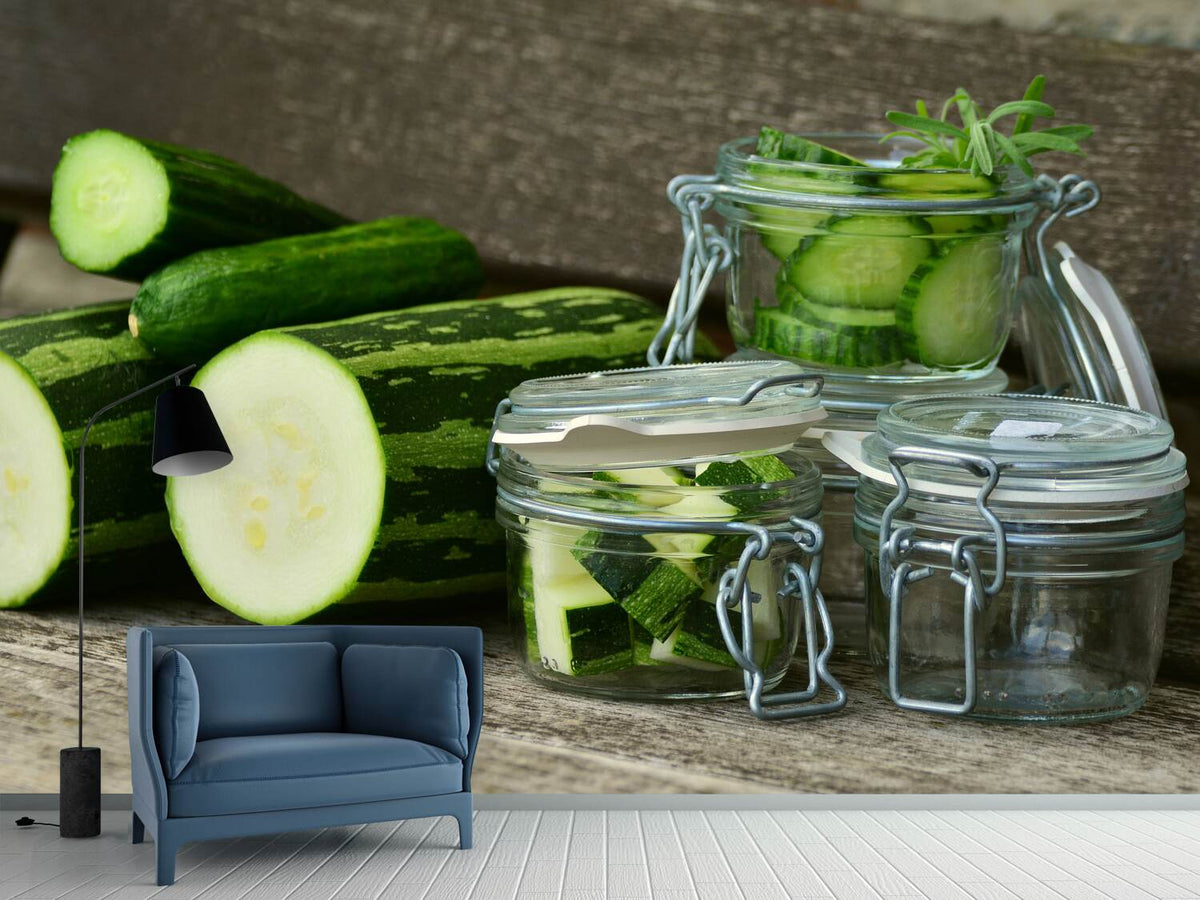 photo-wallpaper-zucchinis-and-cucumbers