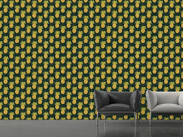 patterned-wallpaper-ripe-pineapples