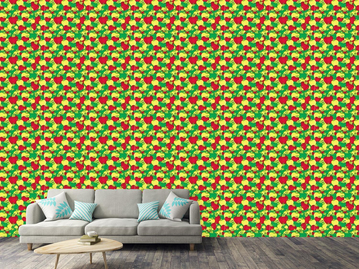 patterned-wallpaper-apple-harvest