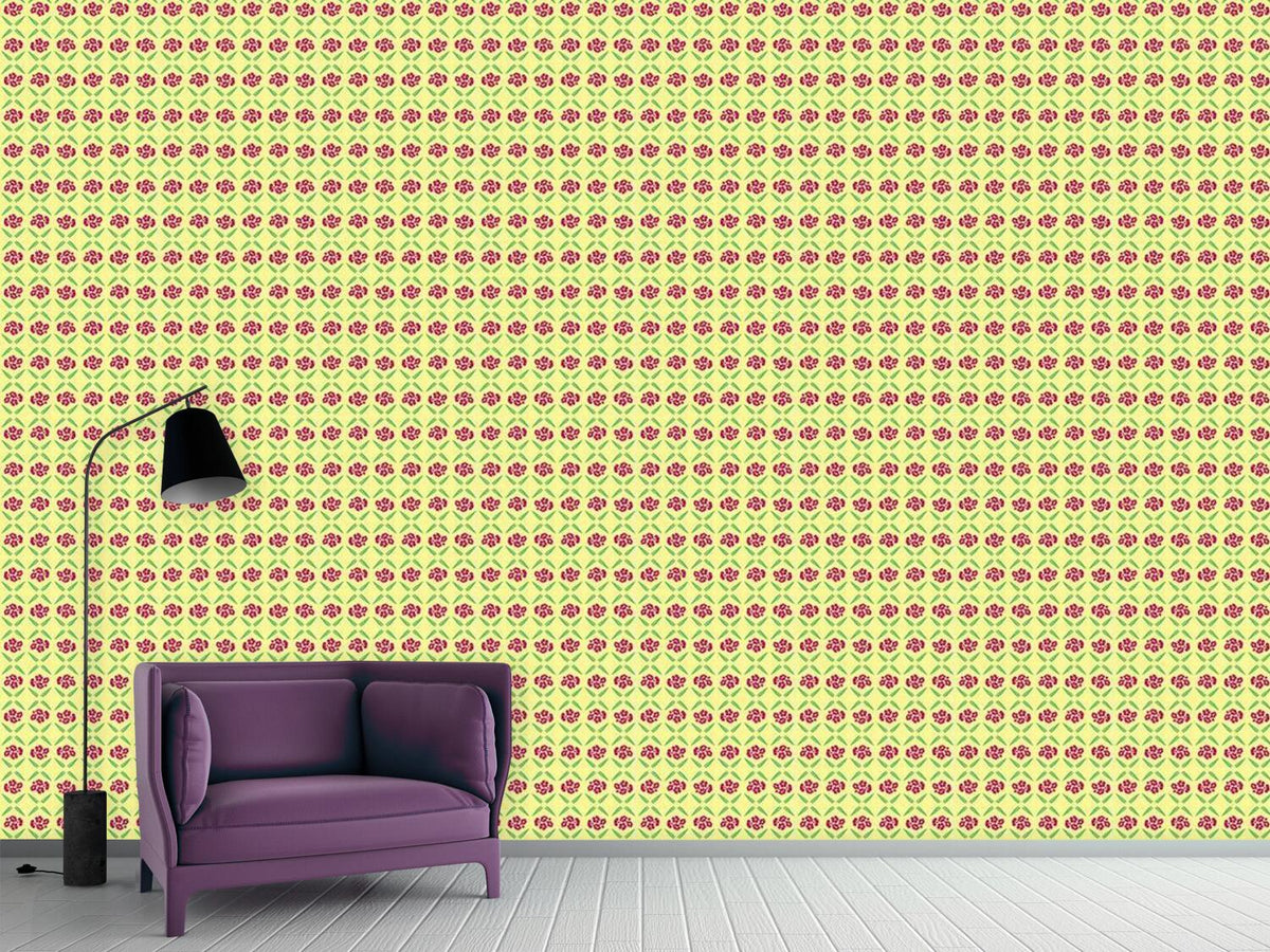 patterned-wallpaper-sunny-vintage-flowers