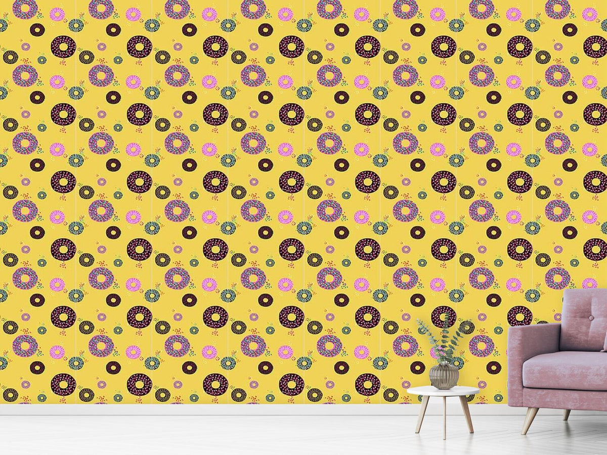 patterned-wallpaper-donuts