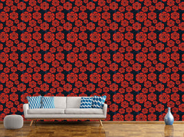 patterned-wallpaper-night-roses