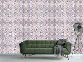 patterned-wallpaper-mosaic-with-flowers