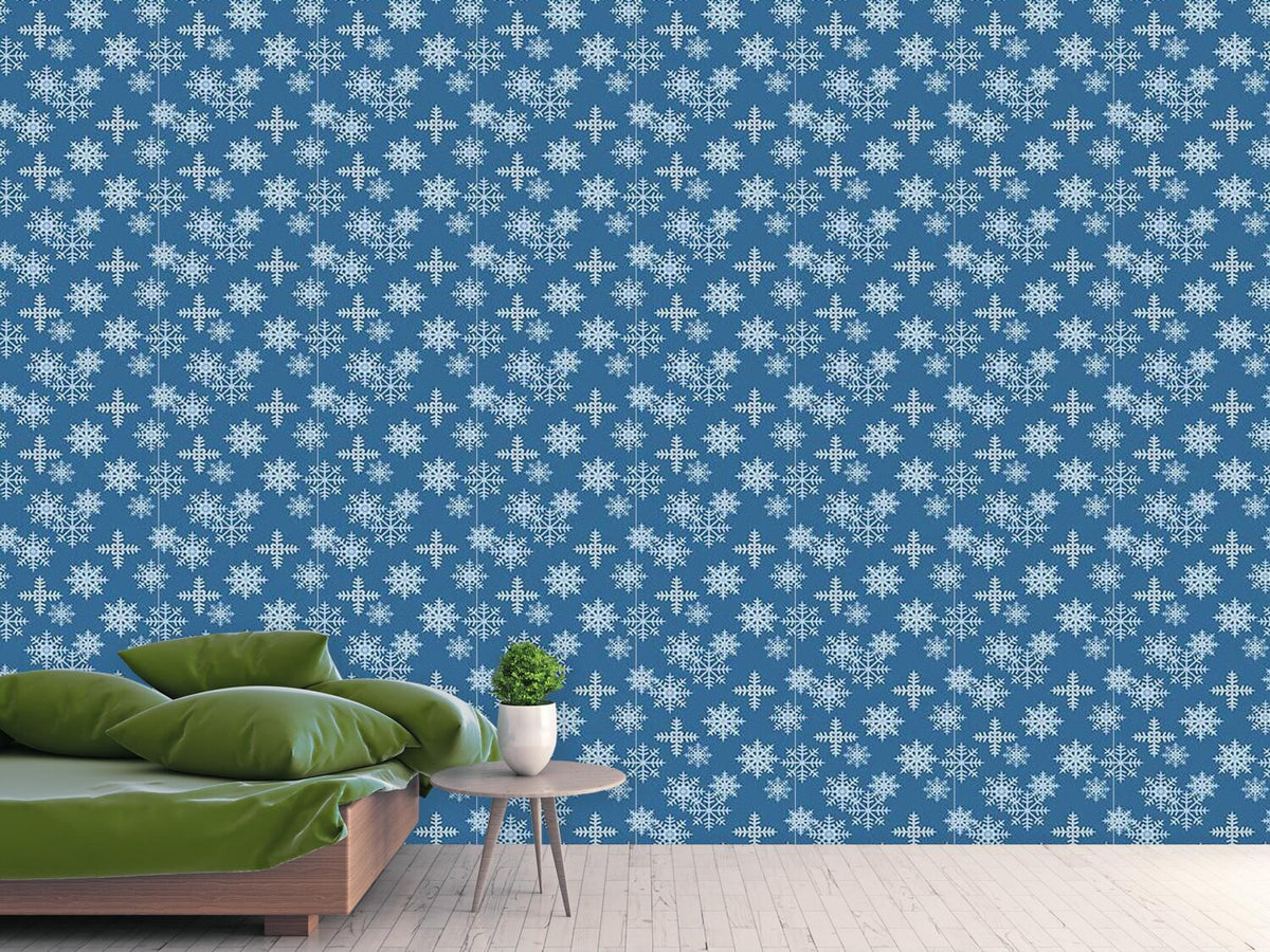 patterned-wallpaper-ice-crystals-blue