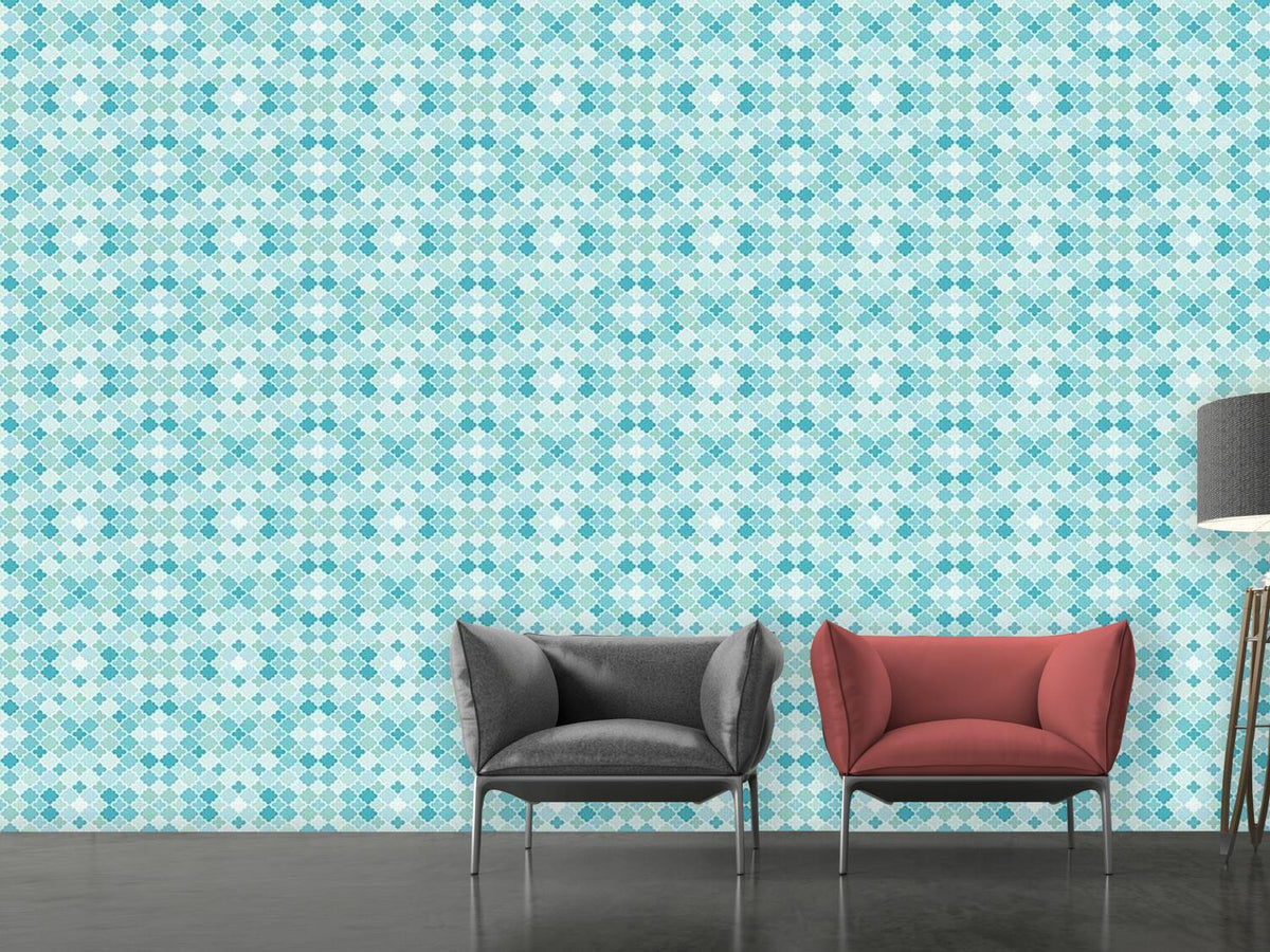 patterned-wallpaper-quatrefoil-mosaik