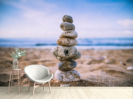 photo-wallpaper-stone-pile-on-the-beach