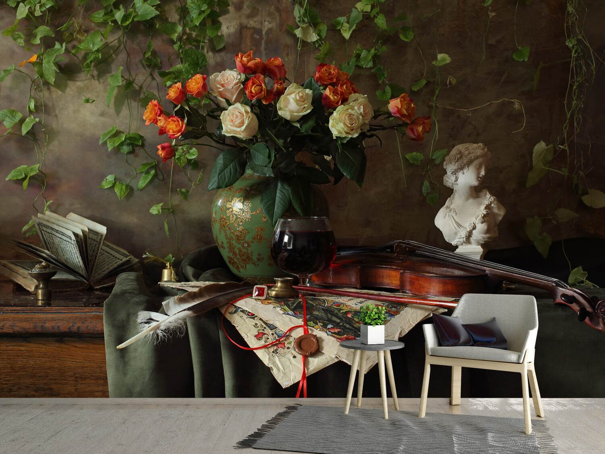 photo-wallpaper-still-life-with-violin-and-flowers-iii