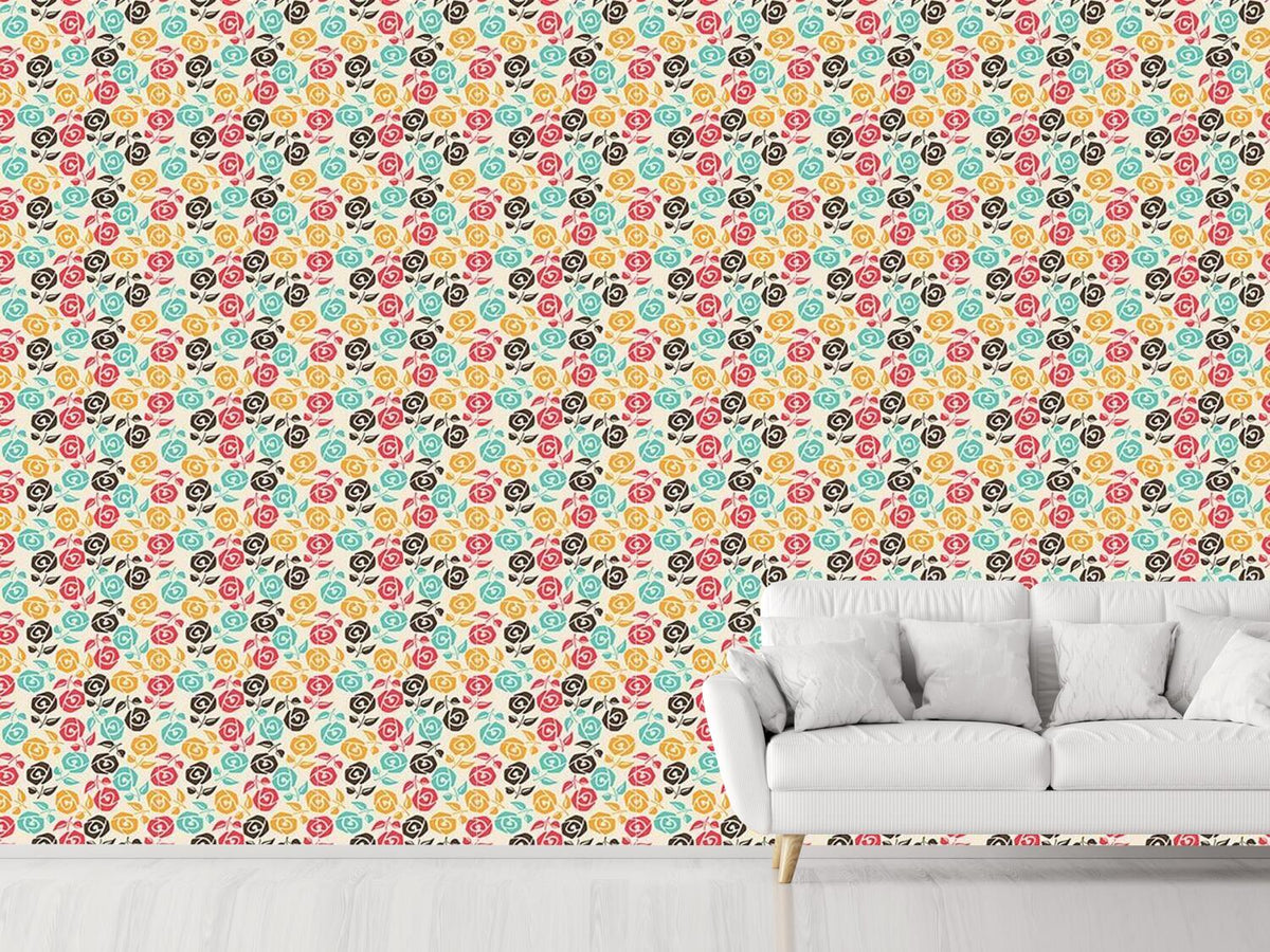 patterned-wallpaper-roses-for-my-rose