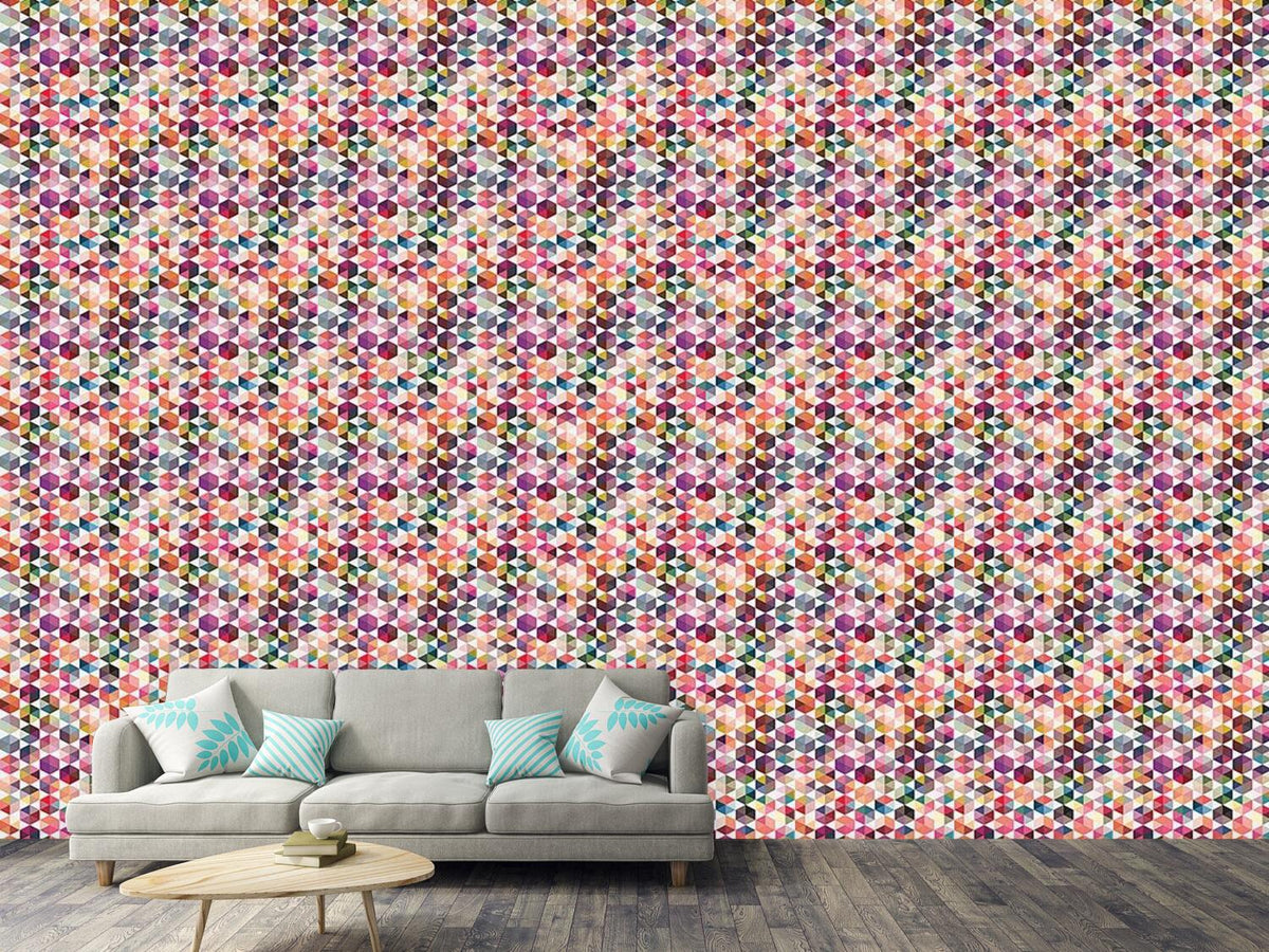 patterned-wallpaper-hexagon-facets