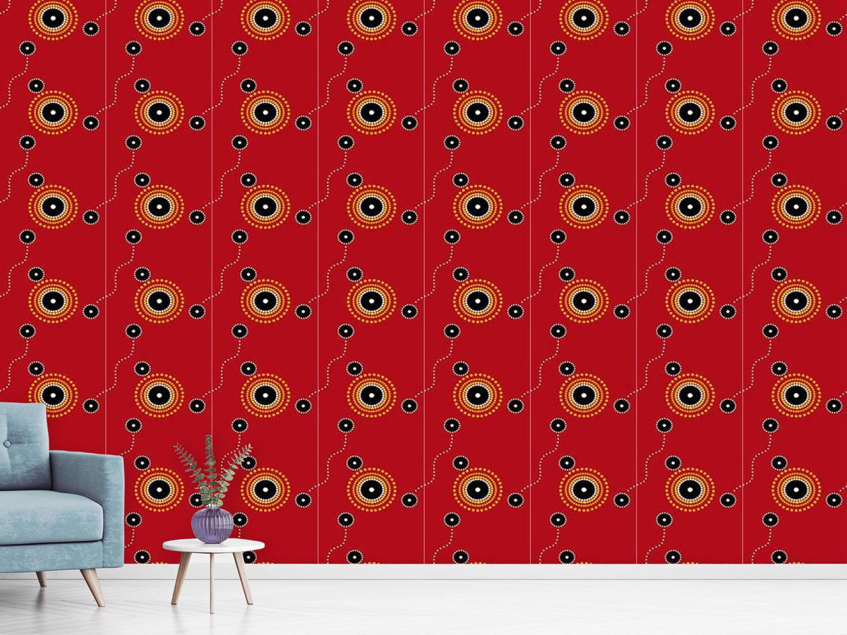 patterned-wallpaper-aborigine-gathering