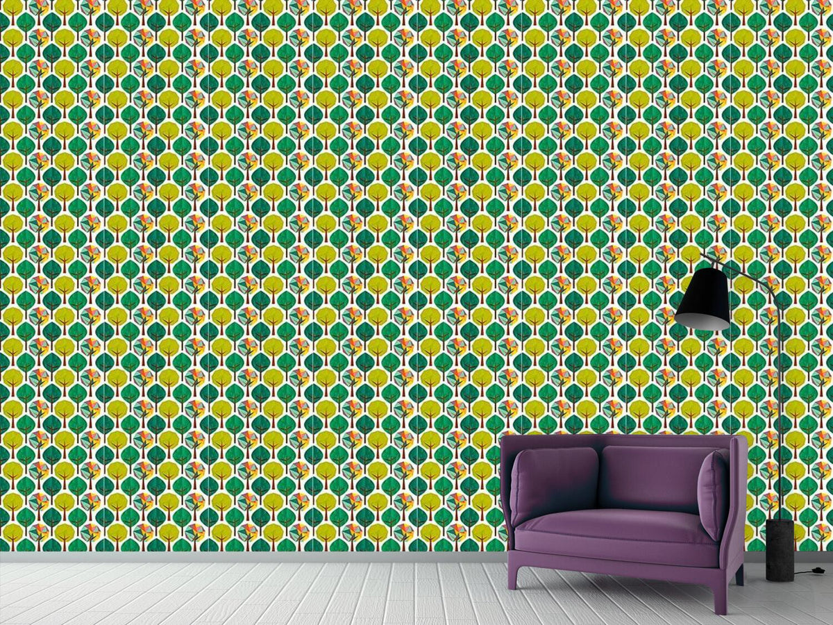 patterned-wallpaper-geometric-trees