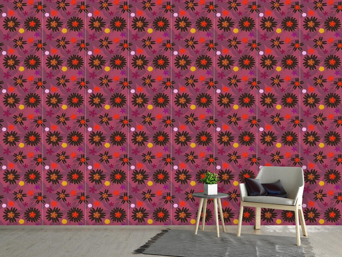 patterned-wallpaper-flower-fantasy